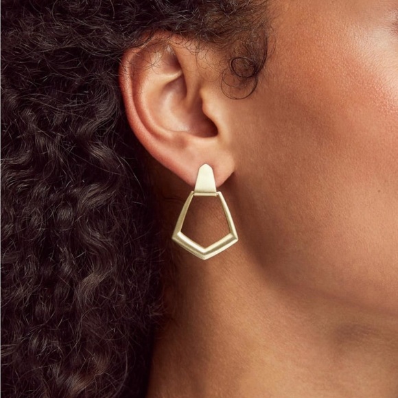 Kendra Scott Paxton Hoop Earrings in Rose Gold - Picture 2 of 6